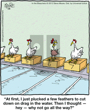 In the Bleachers on Thursday February 16, 2012 Comic Strip