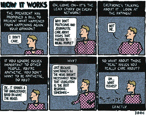 Ted Rall on Monday March 12, 2001 Comic Strip