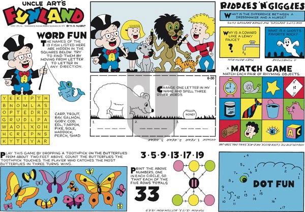 Uncle Art's Funland on Sunday June 30, 2024 Comic Strip
