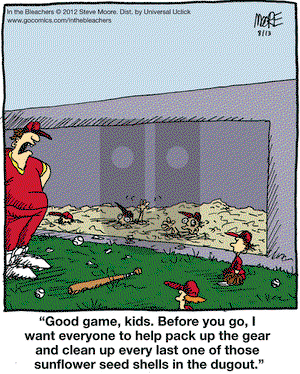 In the Bleachers on Monday August 13, 2012 Comic Strip
