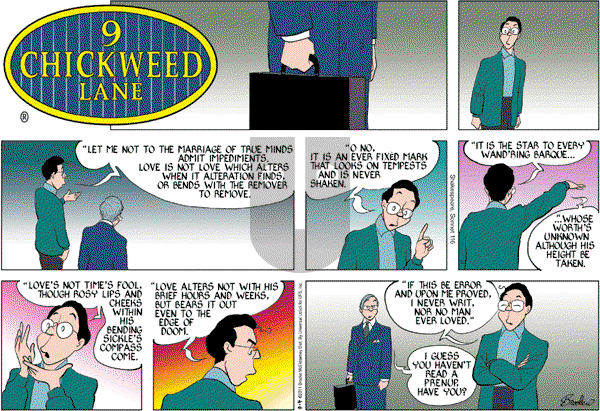 9 Chickweed Lane on Sunday September 4, 2011 Comic Strip