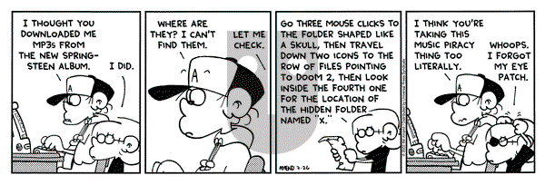 FoxTrot on Friday July 26, 2002 Comic Strip