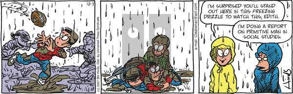 Cleats on Friday December 7, 2007 Comic Strip