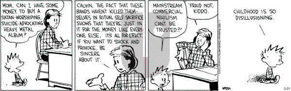 Calvin and Hobbes - Wednesday March 21, 2012 Comic Strip