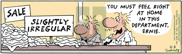 Frank and Ernest on Saturday November 5, 2005 Comic Strip