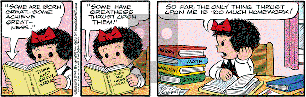 Nancy on Saturday January 16, 2016 Comic Strip