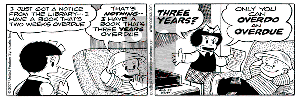 Nancy on Thursday August 23, 2007 Comic Strip
