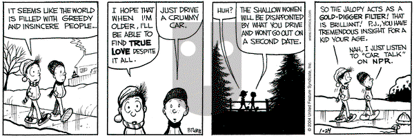 Grand Avenue on Saturday January 24, 2004 Comic Strip