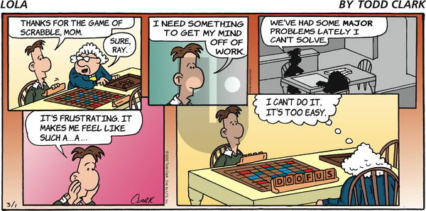 Lola on Sunday March 1, 2009 Comic Strip