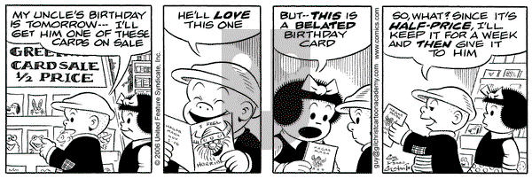 Nancy on Saturday November 4, 2006 Comic Strip