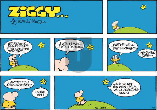 Ziggy on Sunday July 21, 2013 Comic Strip