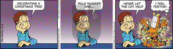 Garfield on Tuesday December 4, 2012 Comic Strip