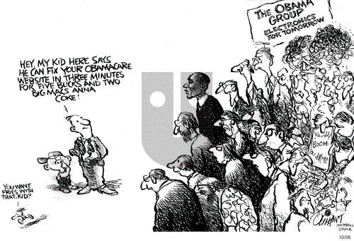 Pat Oliphant on Monday October 28, 2013 Comic Strip