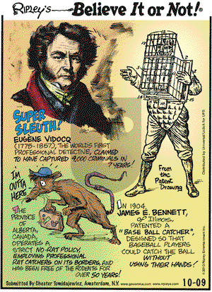 Ripley's Believe It or Not on Wednesday October 9, 2013 Comic Strip