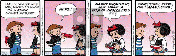 Nancy on Tuesday February 14, 2017 Comic Strip