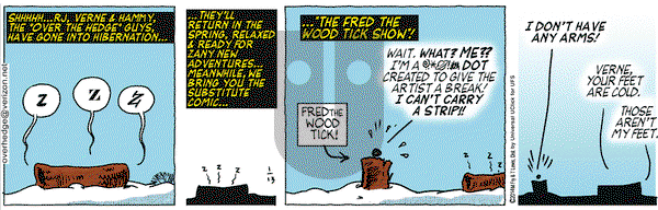 Over the Hedge on Monday January 13, 2014 Comic Strip