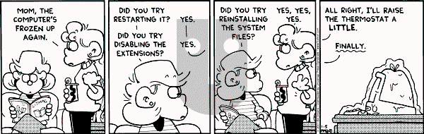 FoxTrot on Friday January 5, 2001 Comic Strip