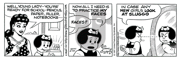 Nancy on Tuesday September 2, 1997 Comic Strip