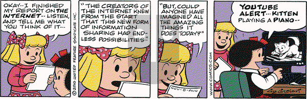 Nancy on Monday November 8, 2010 Comic Strip