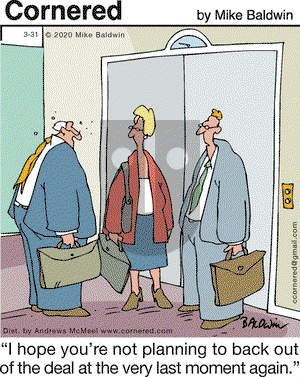 Cornered on Tuesday March 31, 2020 Comic Strip