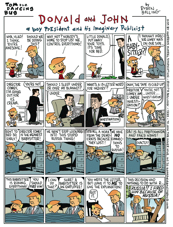 Tom the Dancing Bug on Friday May 19, 2017 Comic Strip