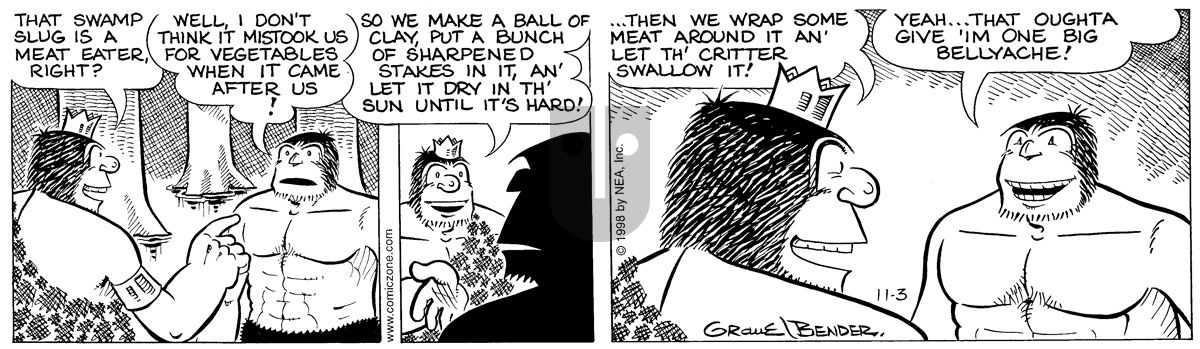 Alley Oop - Tuesday November 3, 1998 Comic Strip