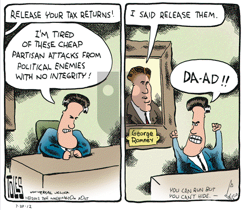 Tom Toles on Friday July 20, 2012 Comic Strip