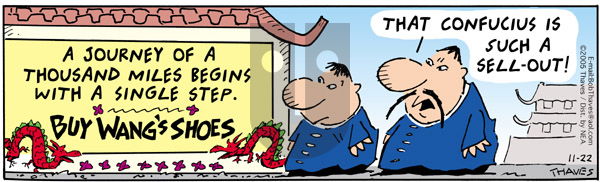Frank and Ernest - Tuesday November 22, 2005 Comic Strip
