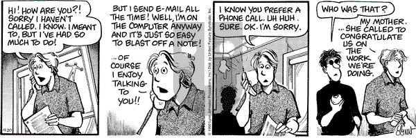For Better or For Worse on Tuesday April 20, 1999 Comic Strip