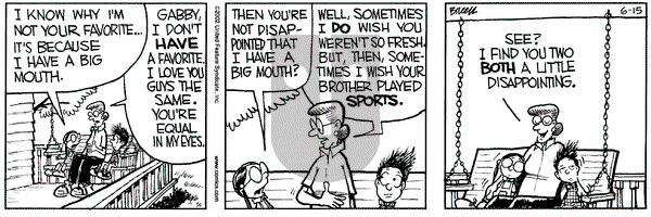 Grand Avenue on Saturday June 15, 2002 Comic Strip