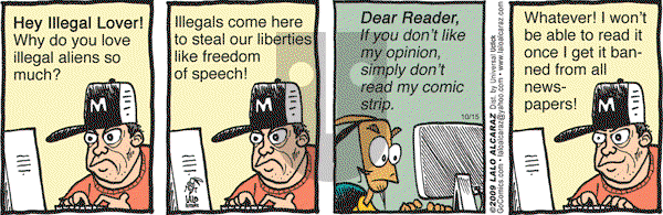 La Cucaracha on Thursday October 15, 2009 Comic Strip
