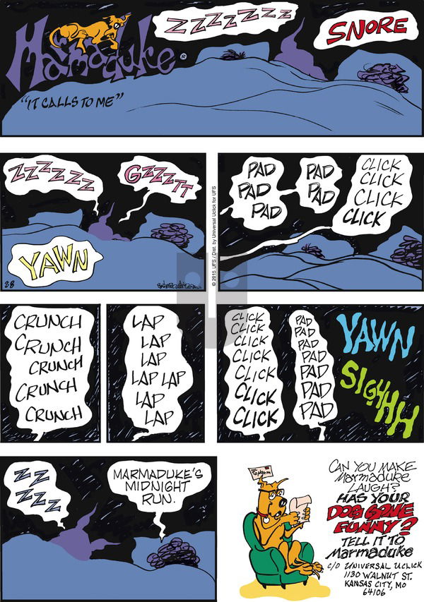 Marmaduke on Sunday February 8, 2015 Comic Strip