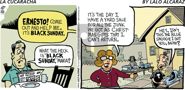 La Cucaracha on Sunday January 10, 2010 Comic Strip