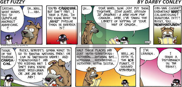 Get Fuzzy on Sunday October 18, 2009 Comic Strip