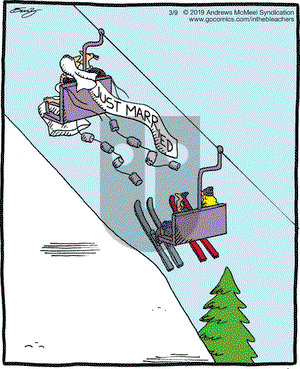 In the Bleachers on Saturday March 9, 2019 Comic Strip
