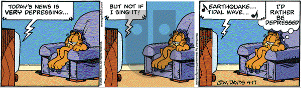 Garfield on Thursday April 17, 2008 Comic Strip