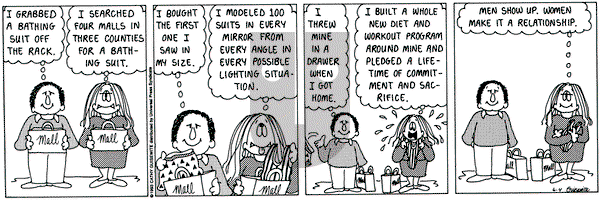 Cathy Classics on Friday June 4, 1993 Comic Strip