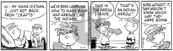 Peanuts on Wednesday July 14, 1993 Comic Strip