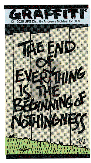 Graffiti on Tuesday September 2, 2025 Comic Strip