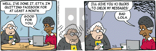 Lola on Thursday March 2, 2017 Comic Strip
