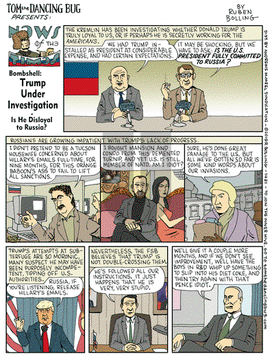 Tom the Dancing Bug on Monday January 14, 2019 Comic Strip