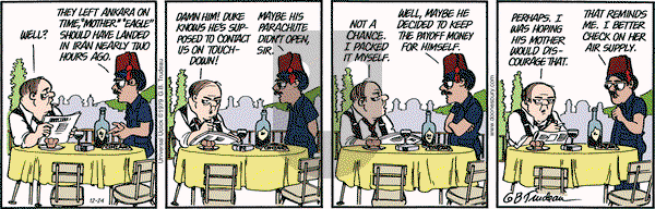 Doonesbury on Wednesday December 24, 2014 Comic Strip