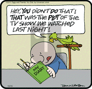 Ziggy on Thursday October 15, 2015 Comic Strip
