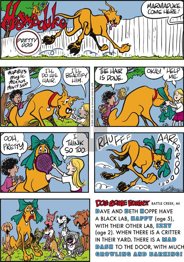 Marmaduke on Sunday June 26, 2016 Comic Strip