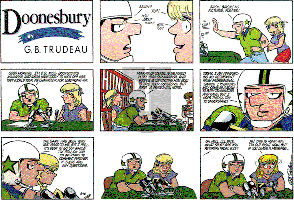 Doonesbury on Sunday August 16, 1987 Comic Strip