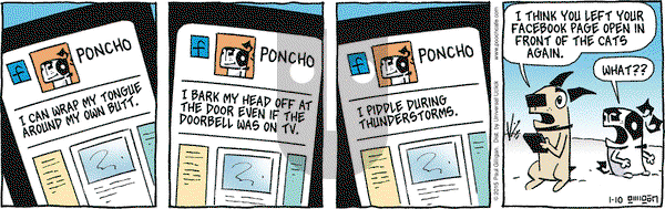 Pooch Cafe on Saturday January 10, 2015 Comic Strip