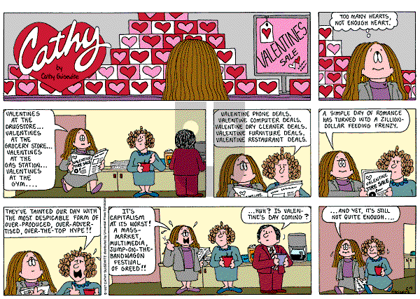 Cathy Classics - Sunday February 9, 1997 Comic Strip
