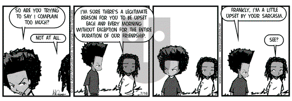 The Boondocks on Tuesday July 16, 2002 Comic Strip