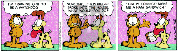 Garfield on Wednesday July 9, 1997 Comic Strip