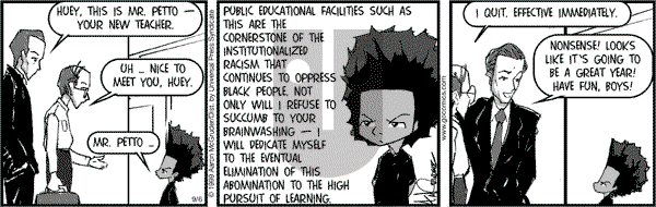 The Boondocks on Wednesday April 9, 2014 Comic Strip